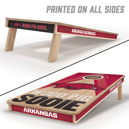 NCAA Arkansas Razorbacks 2' x 4' Slogan Series Cornhole
