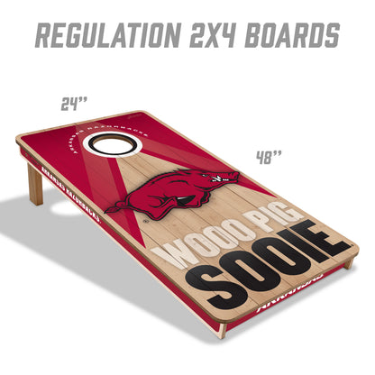 NCAA Arkansas Razorbacks 2' x 4' Slogan Series Cornhole