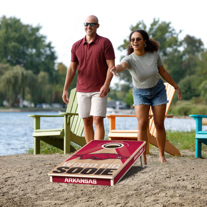 NCAA Arkansas Razorbacks 2' x 4' Slogan Series Cornhole