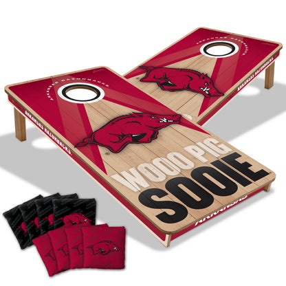 NCAA Arkansas Razorbacks 2' x 4' Slogan Series Cornhole