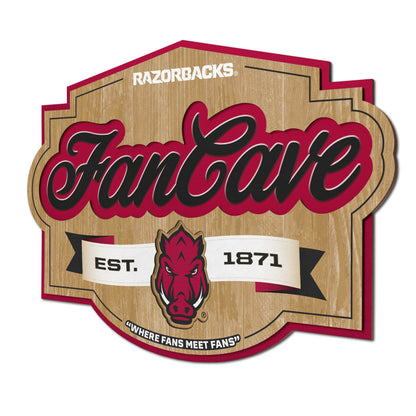 Arkansas Razorbacks Fan Cave Sign