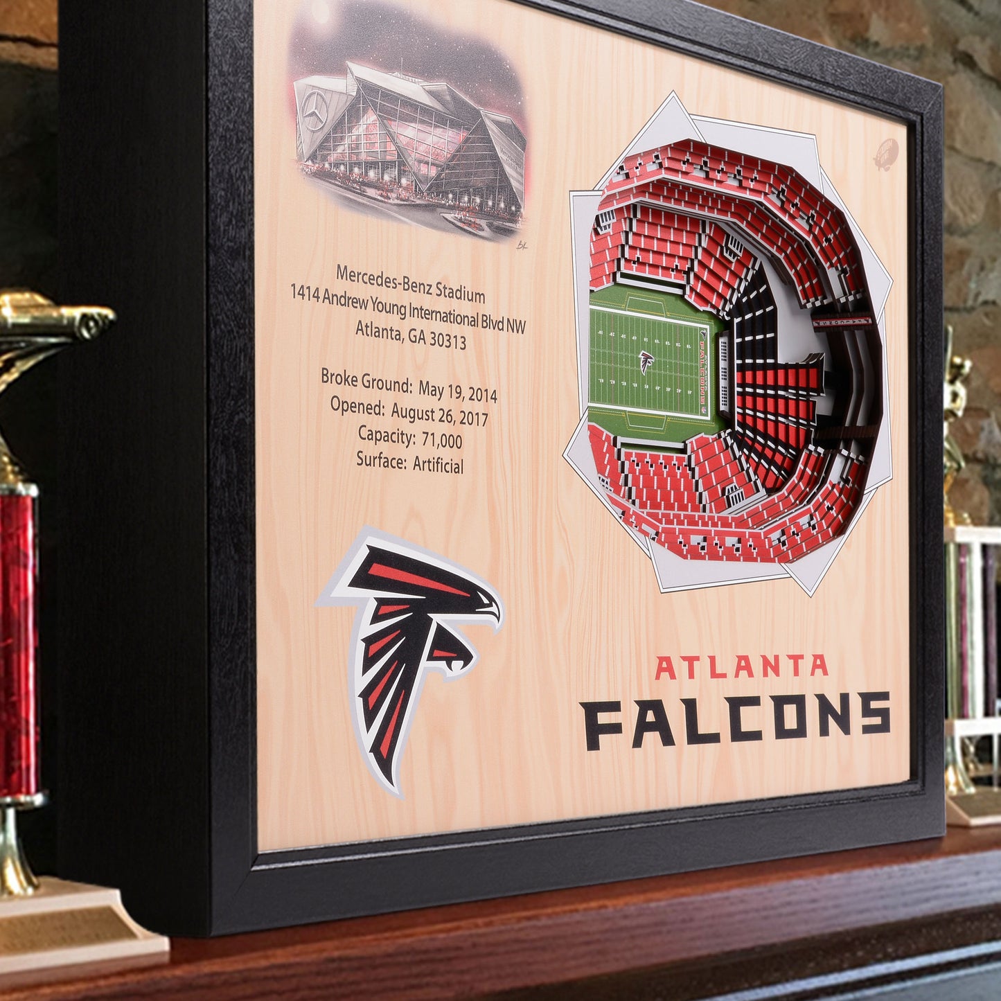 NFL Atlanta Falcons 25-Layer StadiumView Wallart