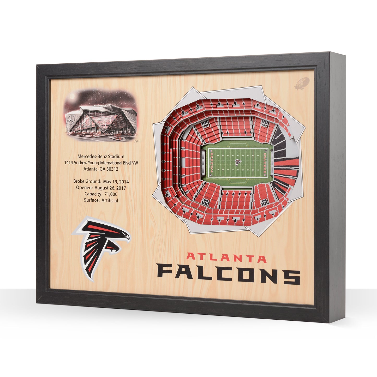 NFL Atlanta Falcons 25-Layer StadiumView Wallart