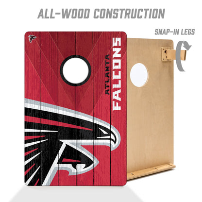 NFL Atlanta Falcons 2' X 3' All-Wood Cornhole Set - Alt 2