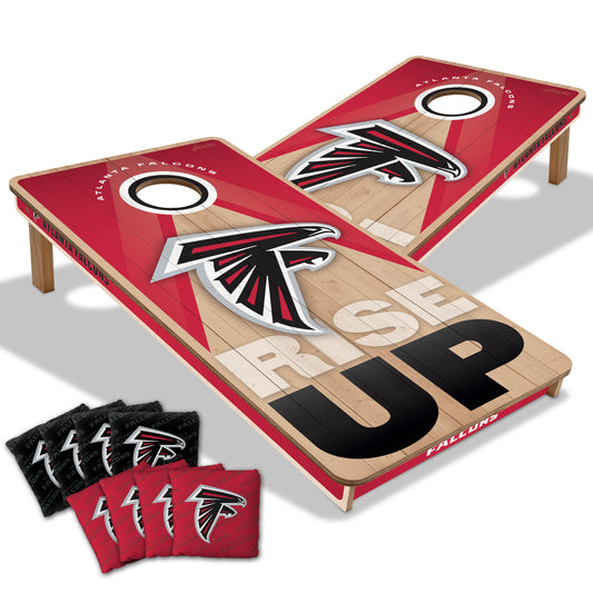 NFL Atlanta Falcons 2' x 4' All-Wood Cornhole Set