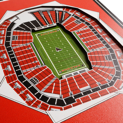 NFL Atlanta Falcons 3D Stadium Banner 8' X 32'