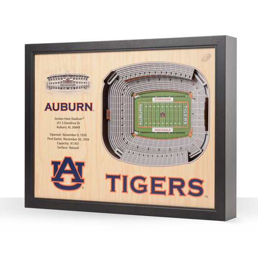 NCAA Auburn Tigers 25-Layer StadiumView Wallart