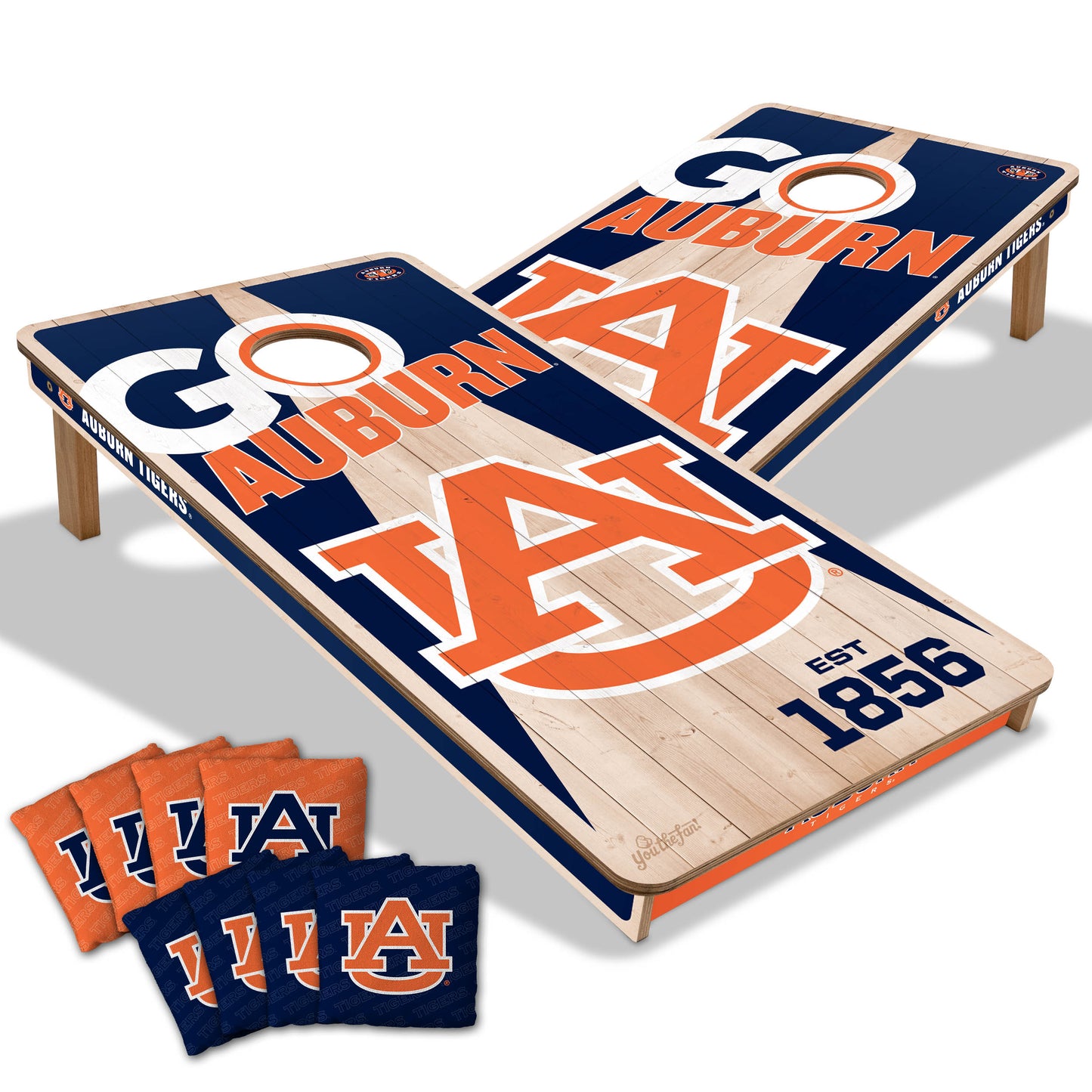 NCAA Auburn Tigers 2' x 4' All-Wood Cornhole Set
