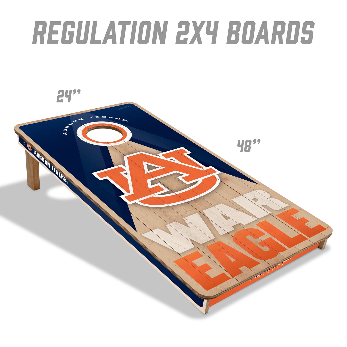 NCAA Auburn Tigers 2' x 4' Slogan Series Cornhole