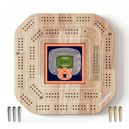 NCAA Auburn Tigers StadiumView Cribbage