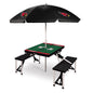 Arizona Cardinals - Picnic Table Portable Folding Table with Seats and Umbrella