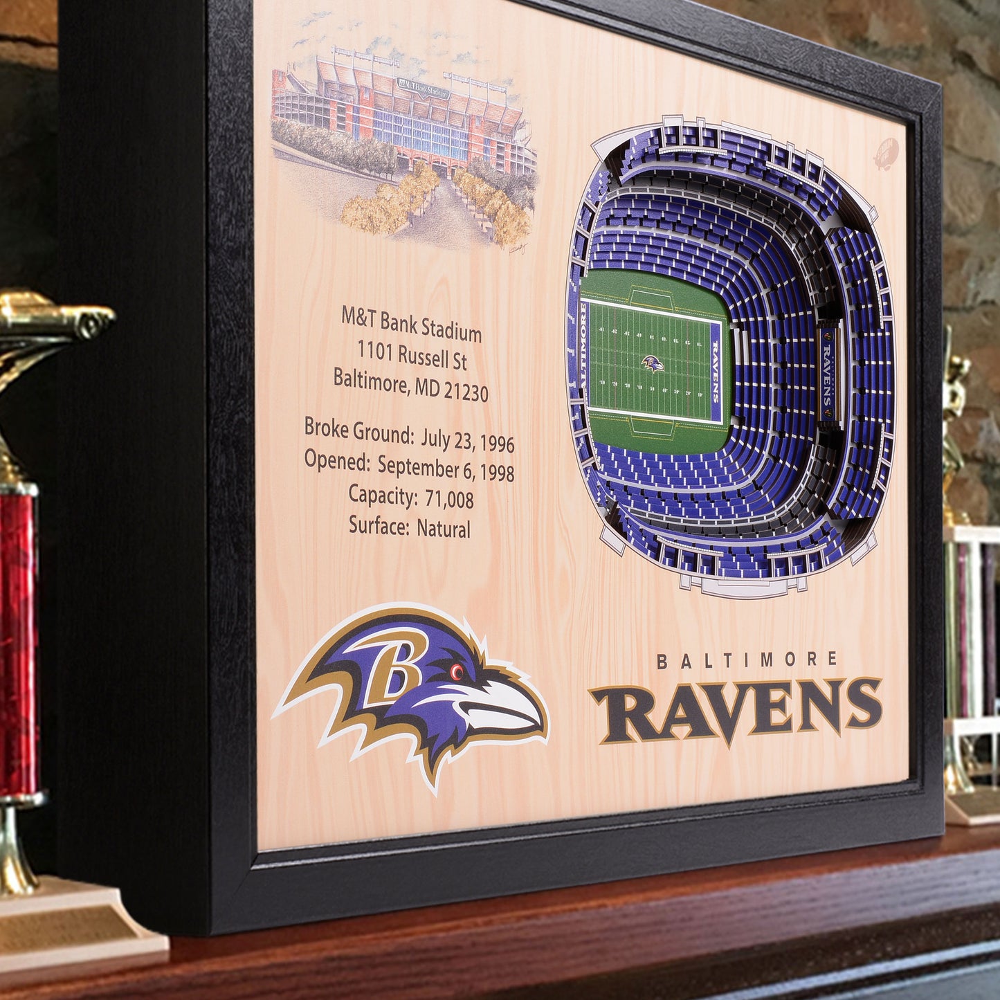 NFL Baltimore Ravens 25-Layer StadiumView Wallart