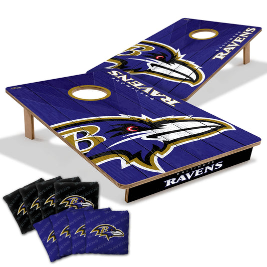 NFL Baltimore Ravens 2' X 3' All-Wood Cornhole Set-main