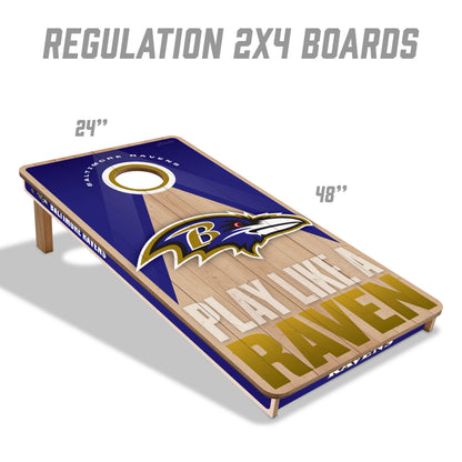 NFL Baltimore Ravens 2' x 4' Slogan Series Cornhole