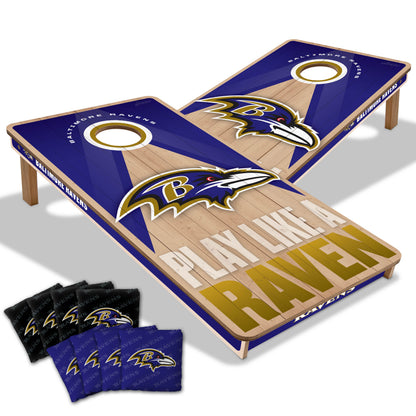 NFL Baltimore Ravens 2' x 4' Slogan Series Cornhole