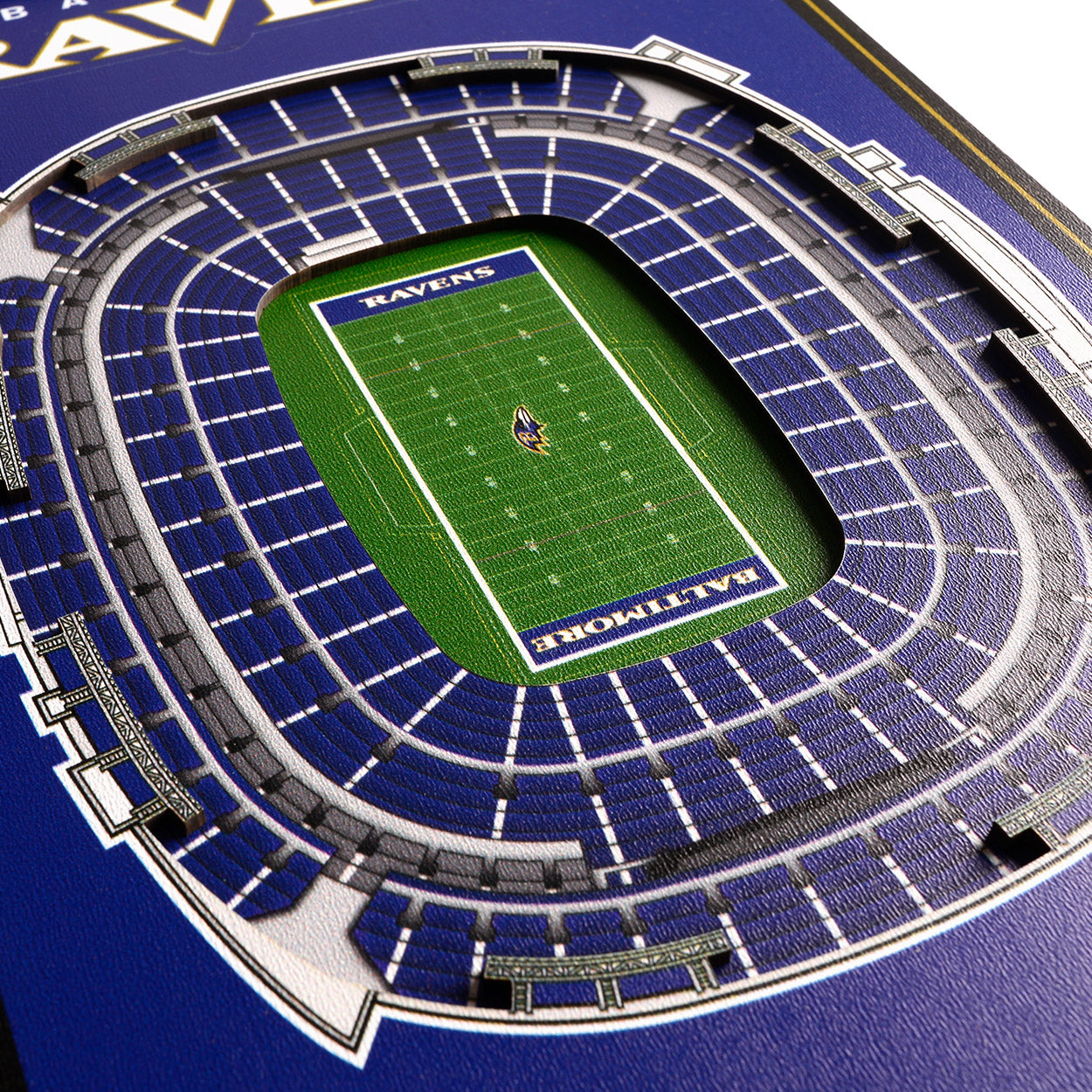 NFL Baltimore Ravens 3D Stadium Banner 8' X 32'