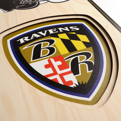 NFL Baltimore Ravens 3D Stadium Banner 8' X 32'