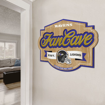 Baltimore Ravens Fan Cave Wall Art Alt 2