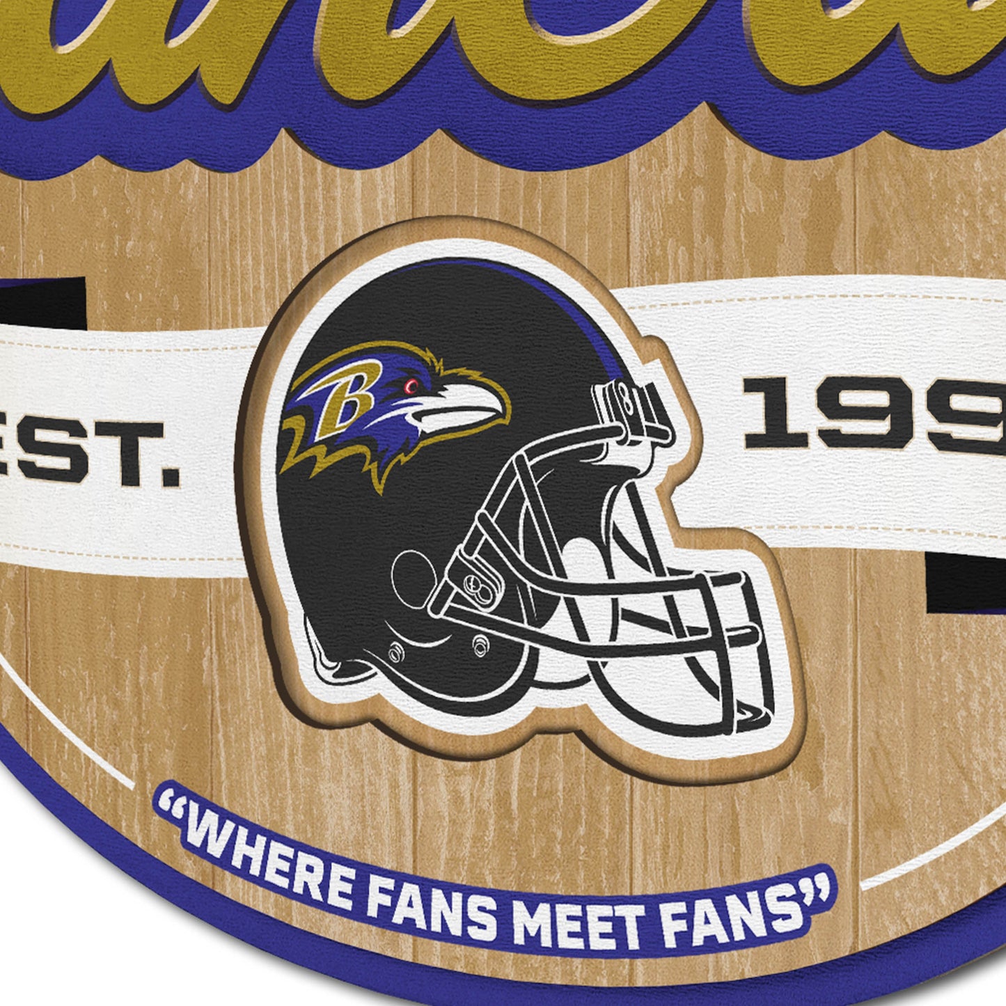 Baltimore Ravens Fan Cave Wall Art Alt 3
