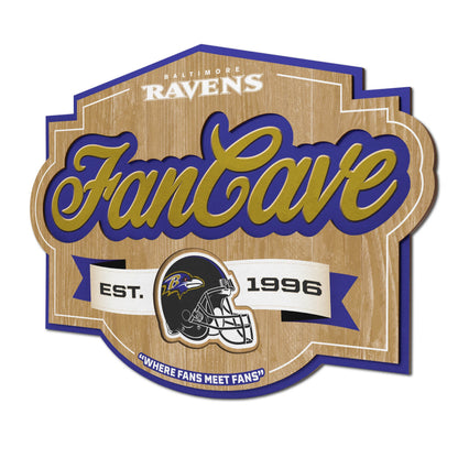 Baltimore Ravens Fan Cave Wall Art