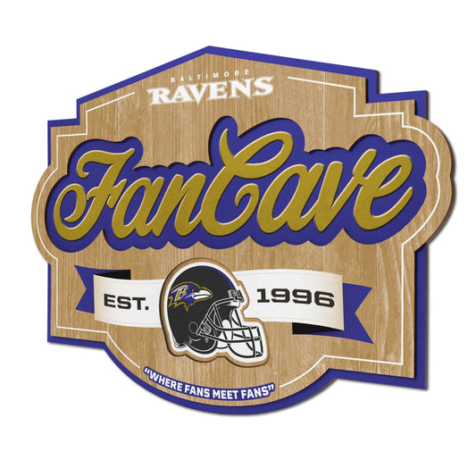 Baltimore Ravens Fan Cave Wall Art