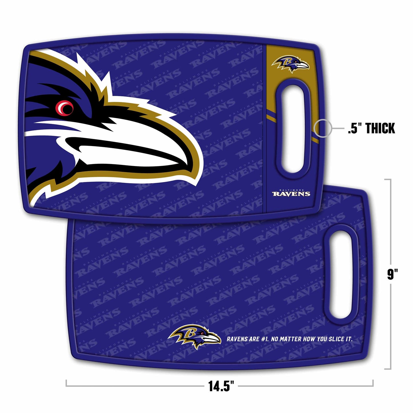 Baltimore Ravens Logo Series Cutting Board Alt 1