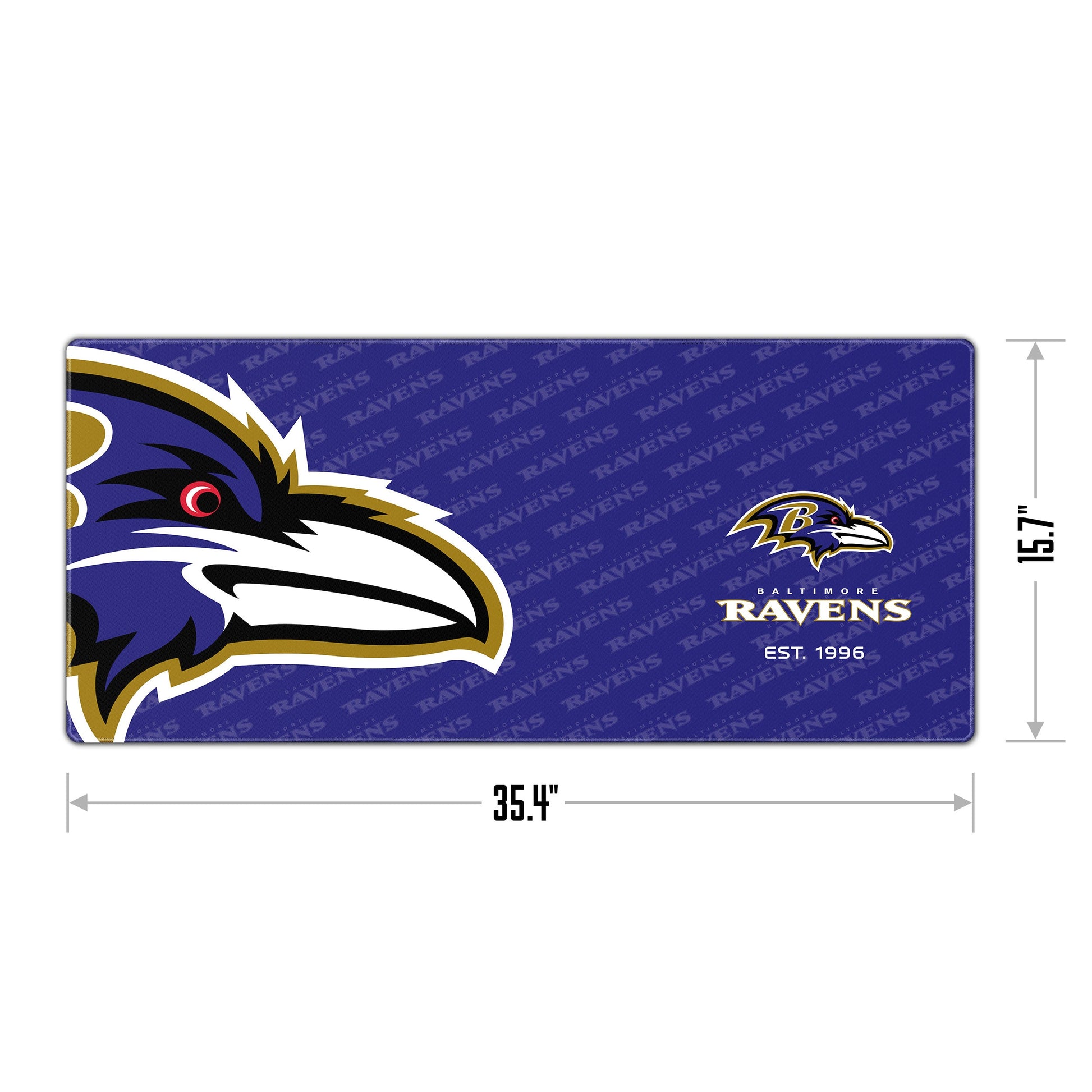 Baltimore Ravens Logo Series Desk Pad Alt 1
