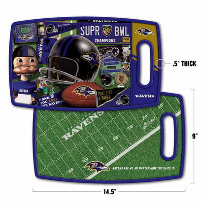 Baltimore Ravens Retro Series Cutting Board Alt 1