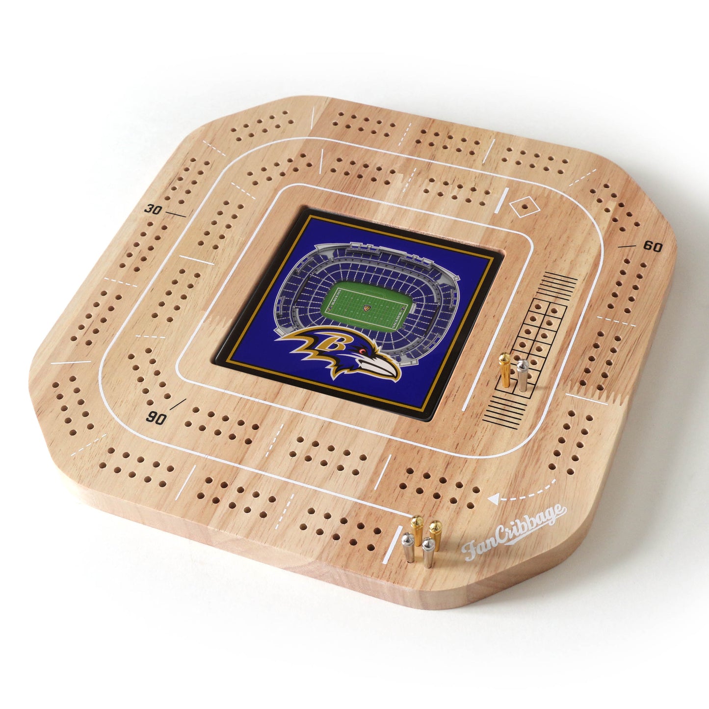 NFL Baltimore Ravens StadiumView Cribbage