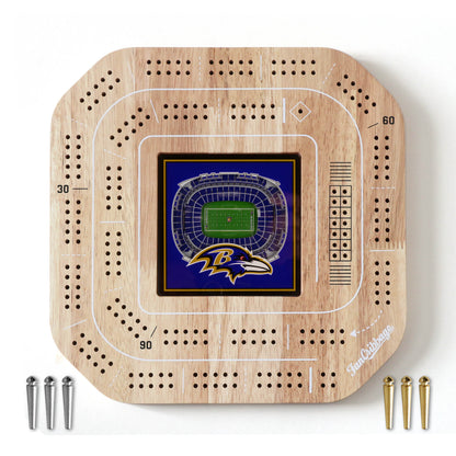 NFL Baltimore Ravens StadiumView Cribbage