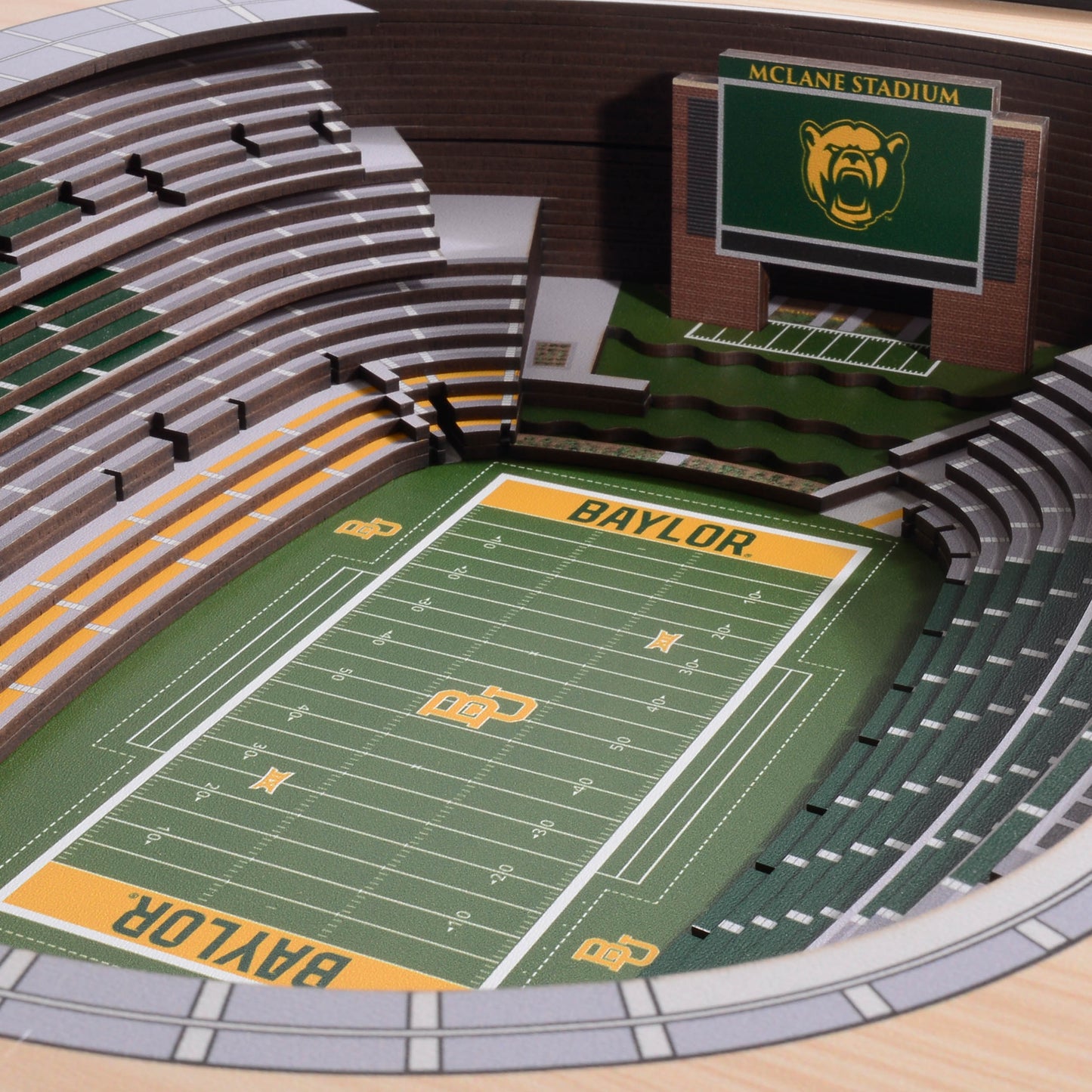 NCAA Baylor Bears 25-Layer StadiumView Wallart