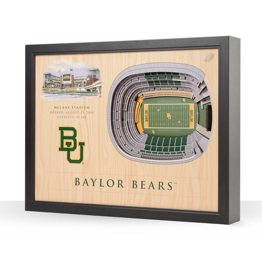 NCAA Baylor Bears 25-Layer StadiumView Wallart