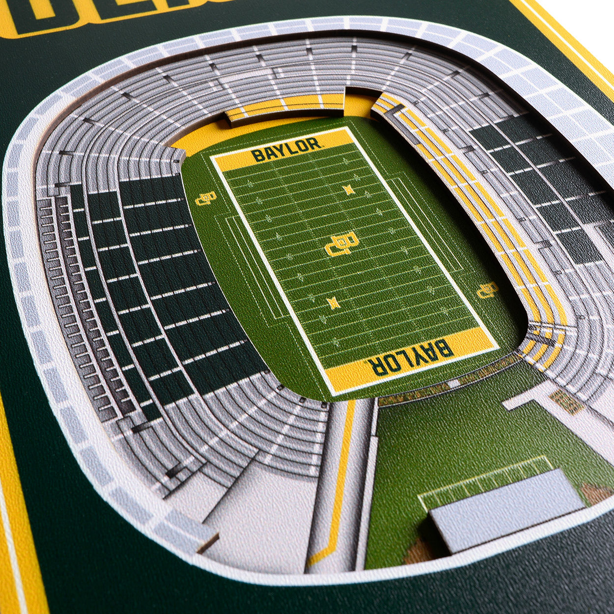 NCAA Baylor Bears 3D Stadium Banner 8' X 32'