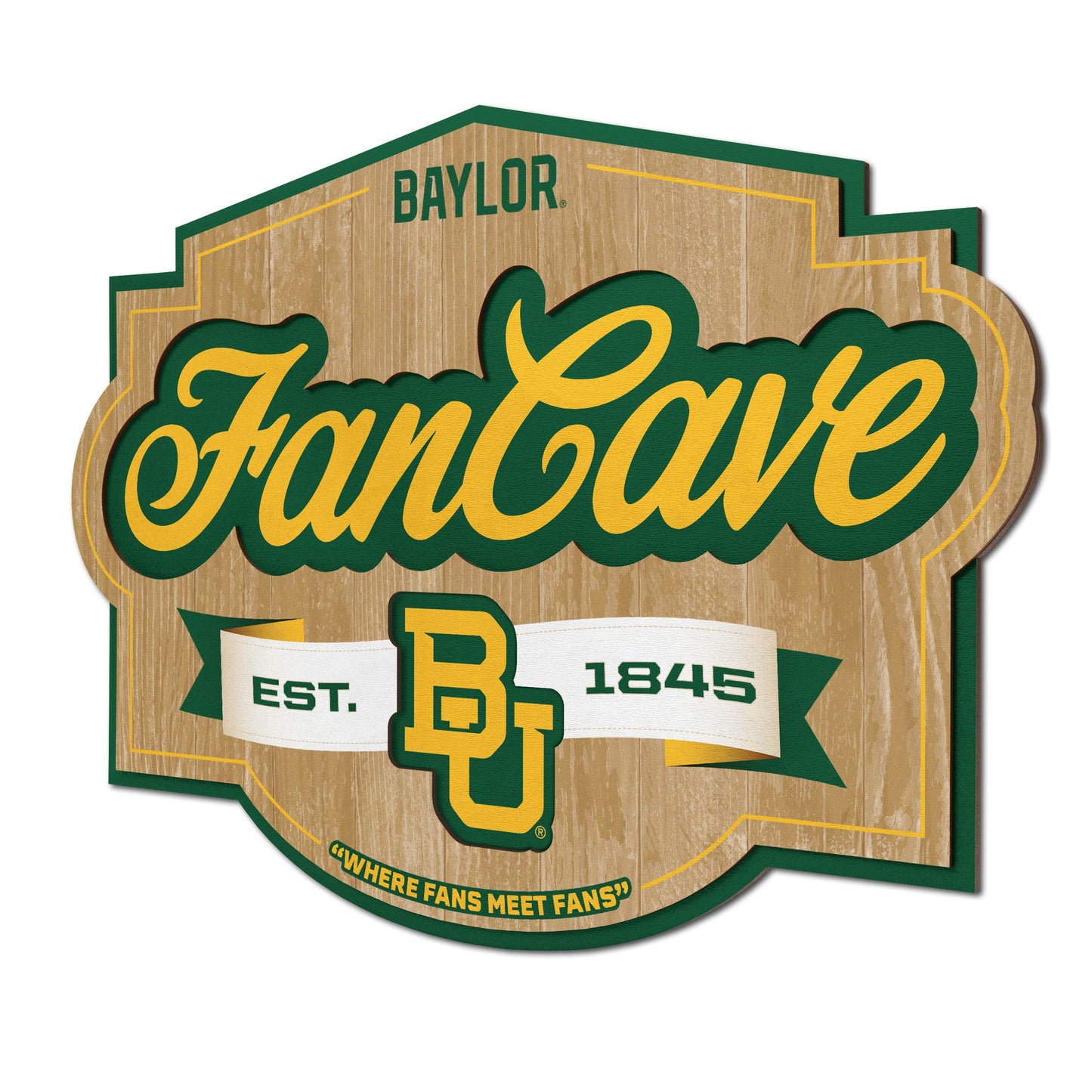 Baylor Bears Fan Cave Sign