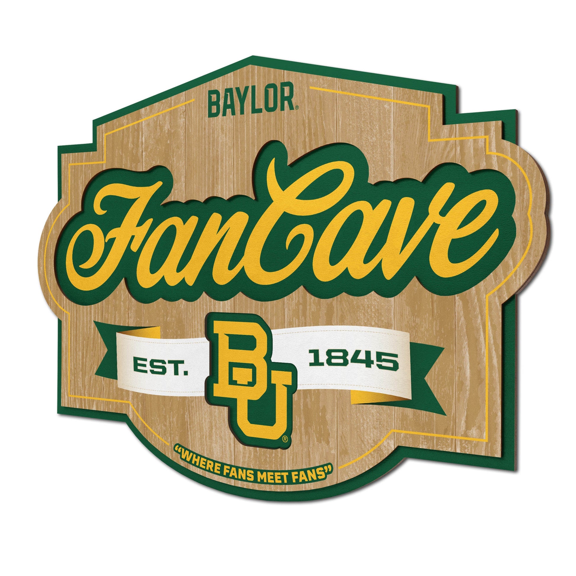 Baylor Bears Fan Cave Sign