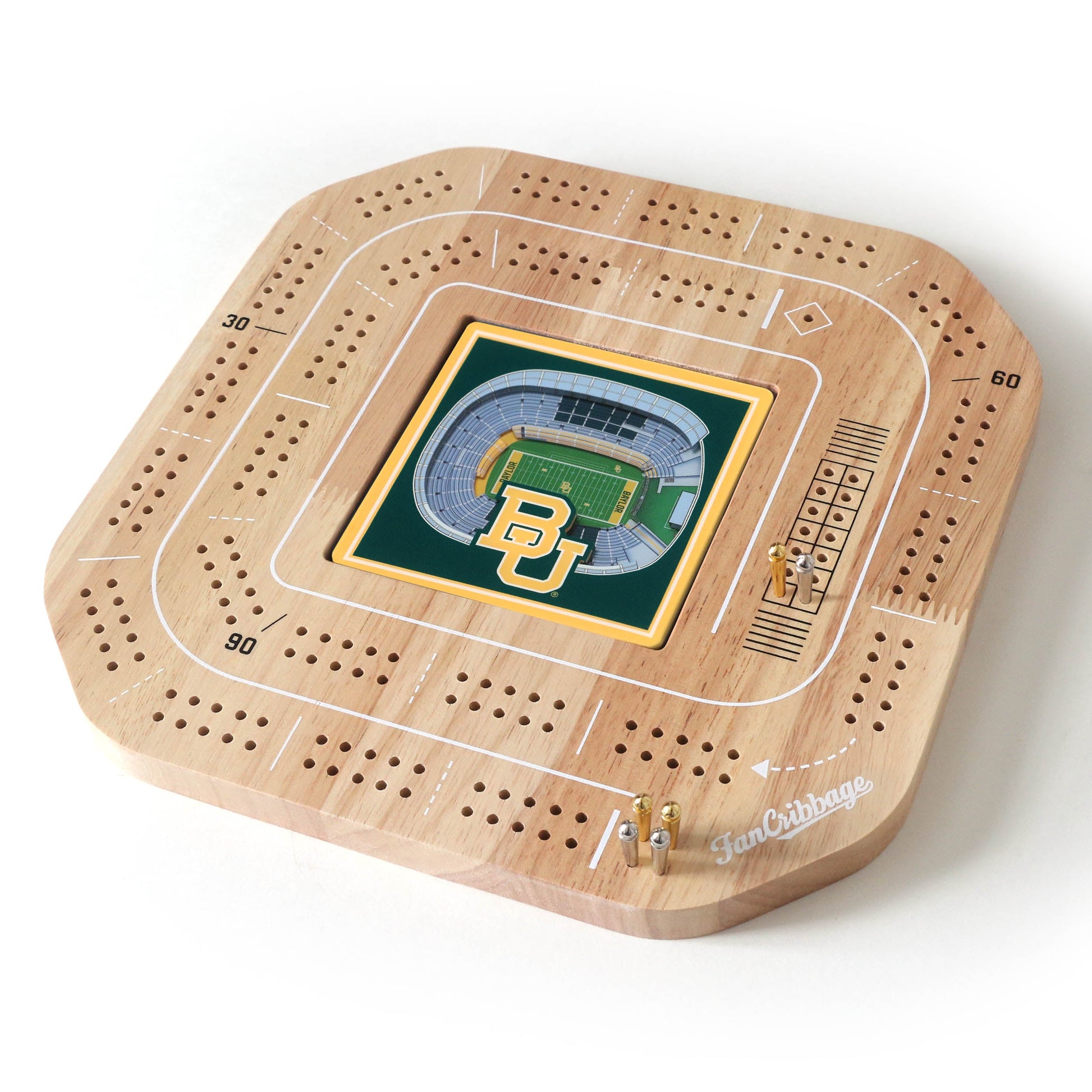 NCAA Baylor Bears StadiumView Cribbage