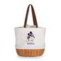 Minnesota Vikings Mickey Mouse - Coronado Canvas and Willow Basket Tote