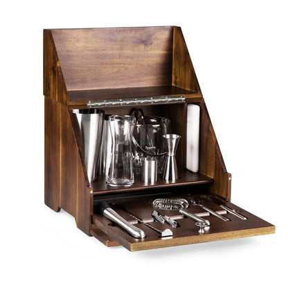 Miami Dolphins - Madison Acacia Tabletop Bar Set