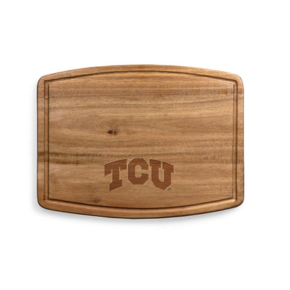 TCU Horned Frogs - Ovale Acacia Cutting Board