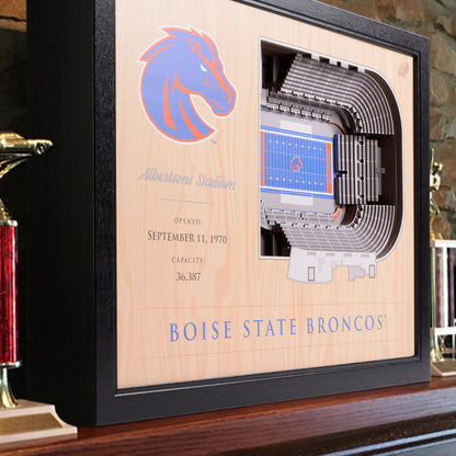 NCAA Boise State Broncos 25-Layer StadiumView Wallart