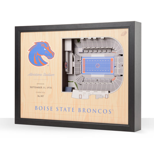 NCAA Boise State Broncos 25-Layer StadiumView Wallart