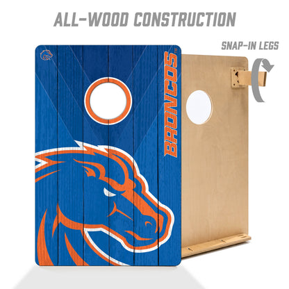 NCAA Boise State Broncos 2' X 3' All-Wood Cornhole Set - Alt 2