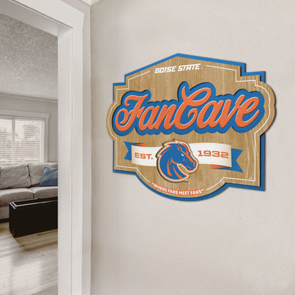 Boise State Broncos Fan Cave Sign Alt 2