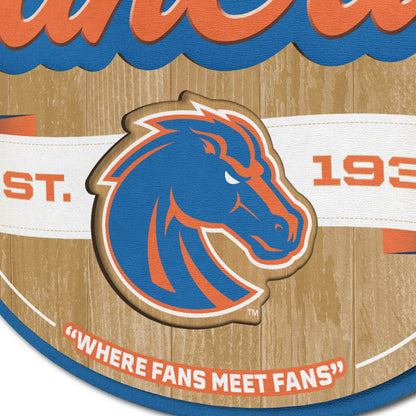 Boise State Broncos Fan Cave Sign Alt 3