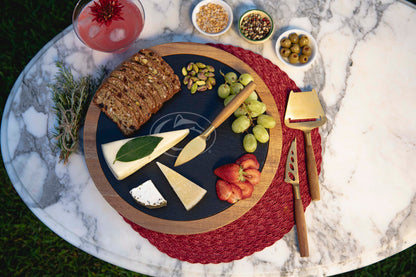 Penn State Nittany Lions - Insignia Acacia and Slate Serving Board with Cheese Tools