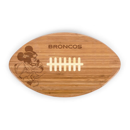 Denver Broncos Mickey Mouse - Touchdown! Football Cutting Board & Serving Tray