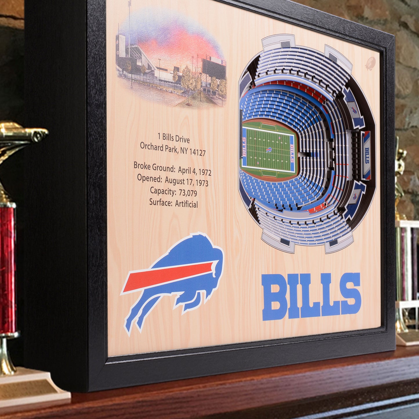 NFL Buffalo Bills 25-Layer StadiumView Wallart