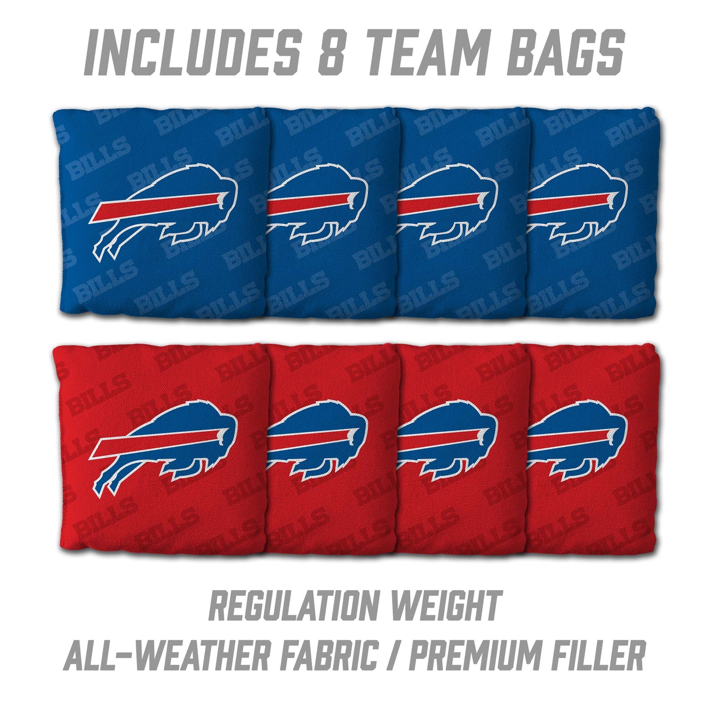 NFL Buffalo Bills 2' X 3' All-Wood Cornhole Set - Alt 3