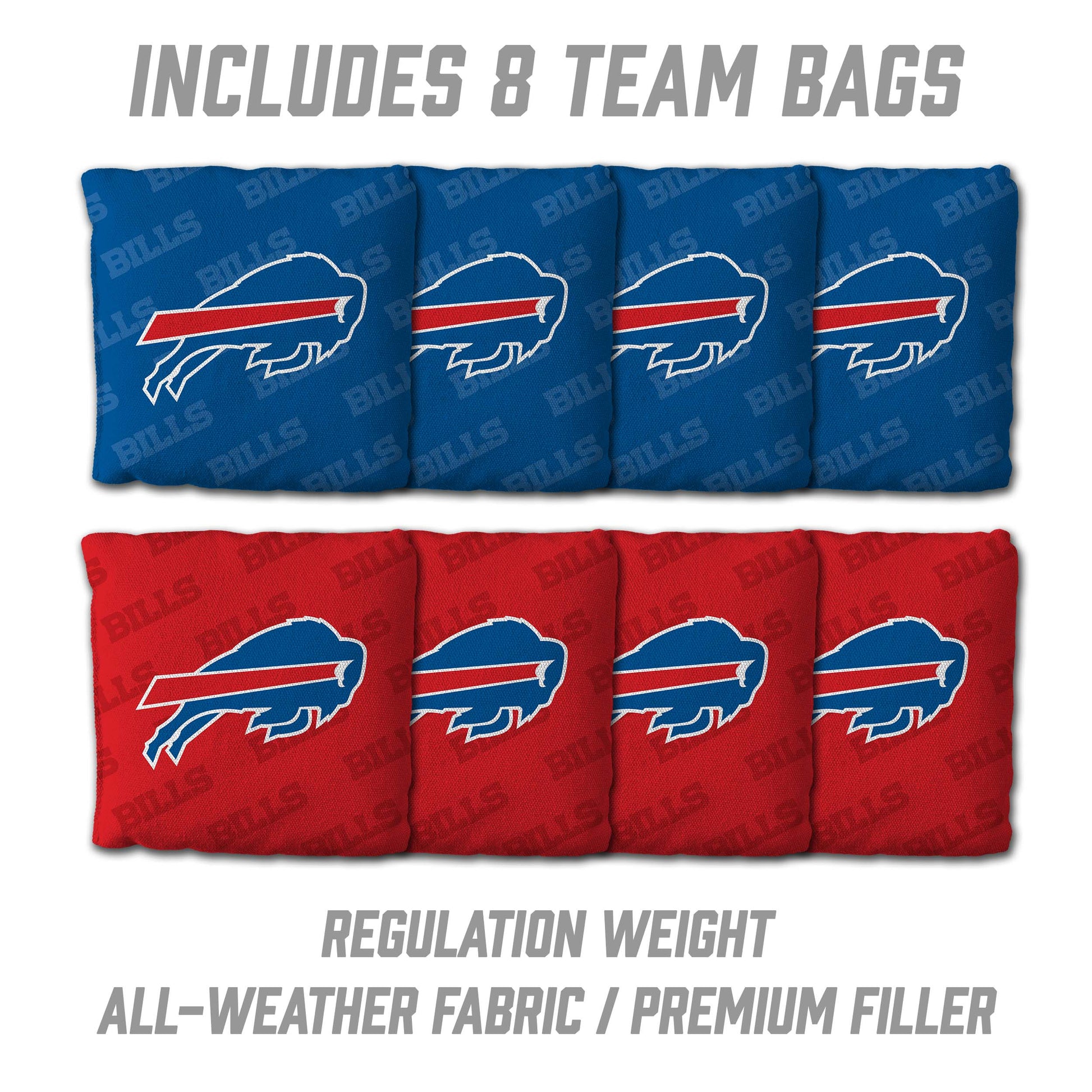 NFL Buffalo Bills 2' X 3' All-Wood Cornhole Set - Alt 3
