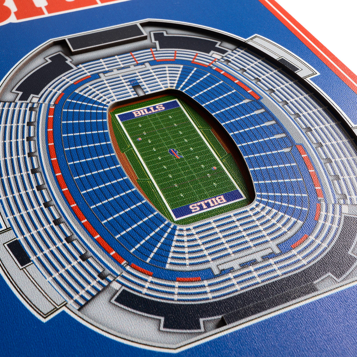 NFL Buffalo Bills 3D Stadium Banner 8' X 32'